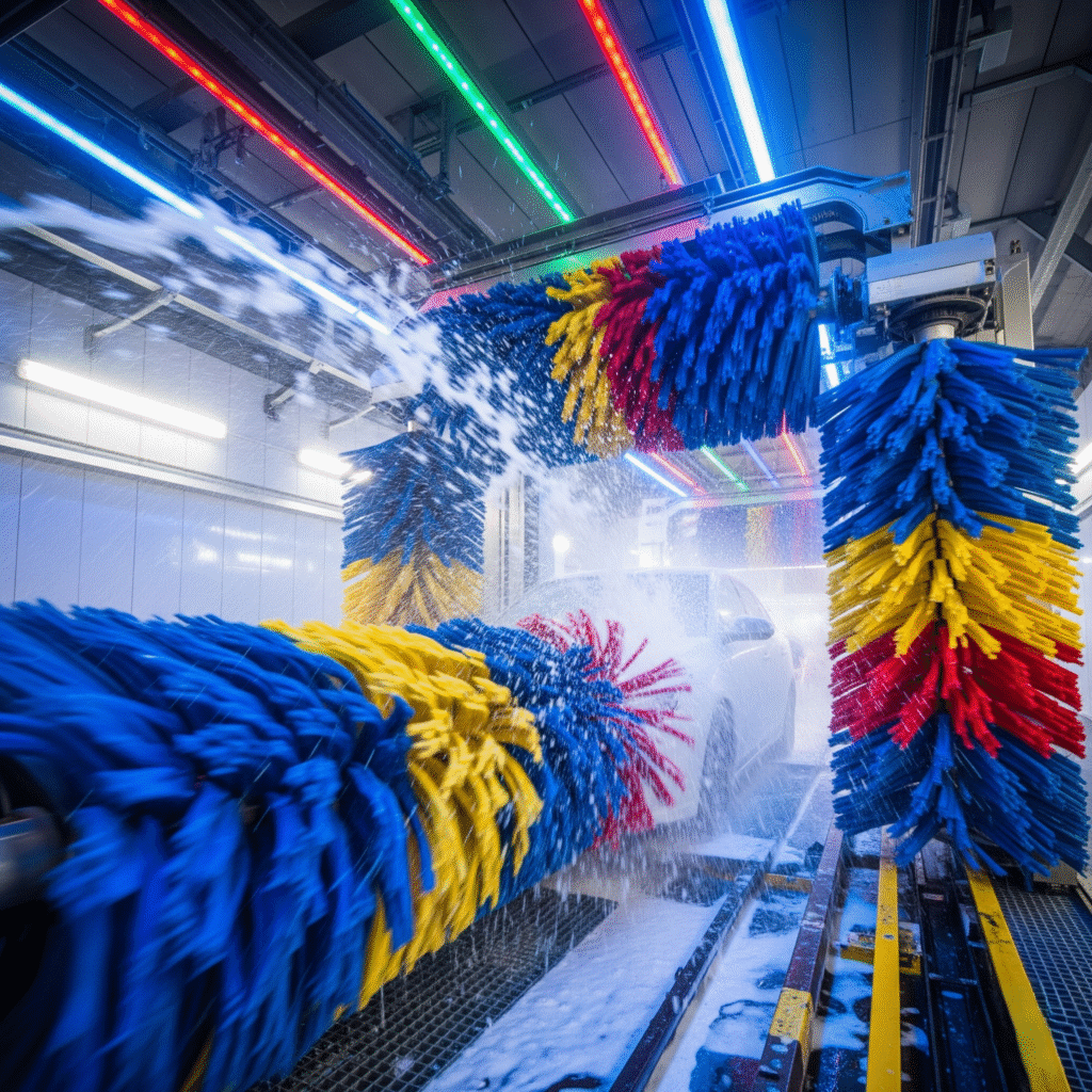 Mobile Car Detailing vs. Automatic Car Wash in Orange County: What’s Safer for Your Vehicle? 1 Automatic car wash tunnel
