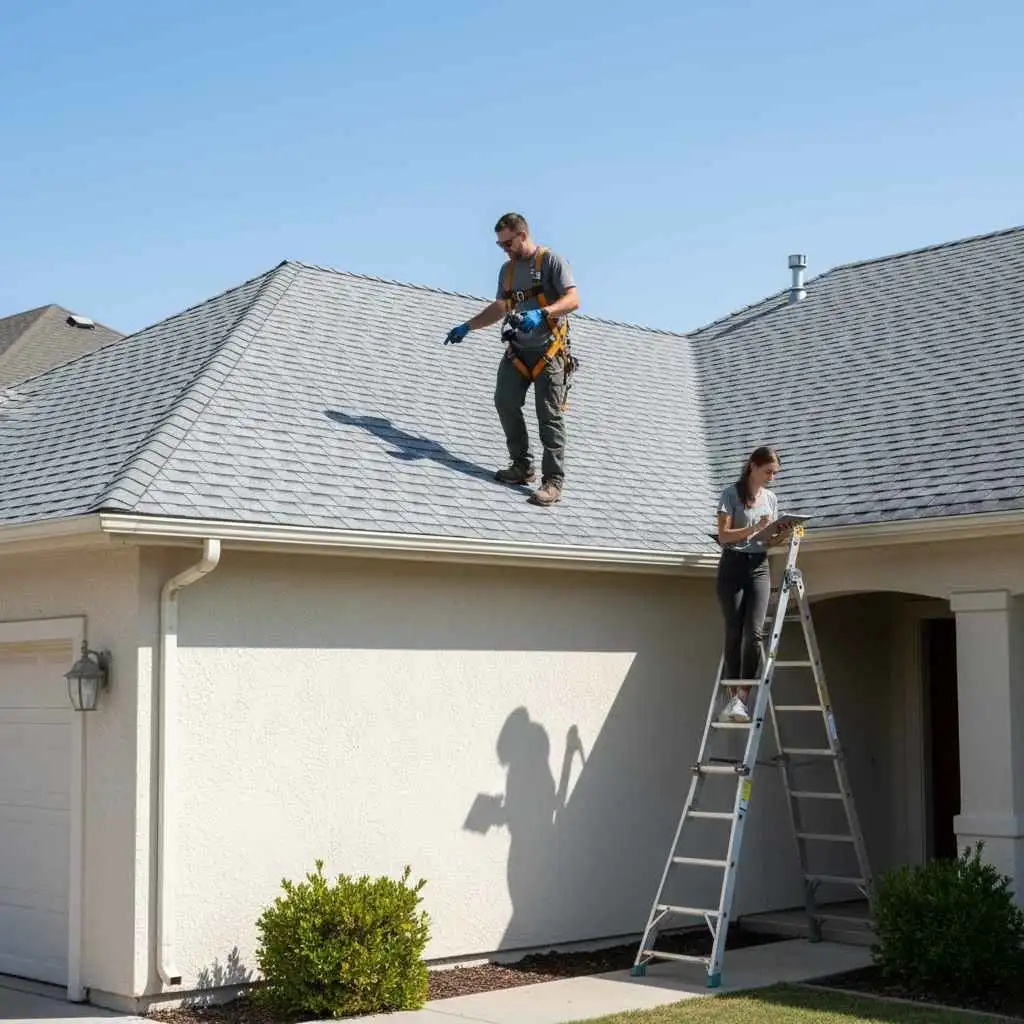 roof inspection after professional cleaning